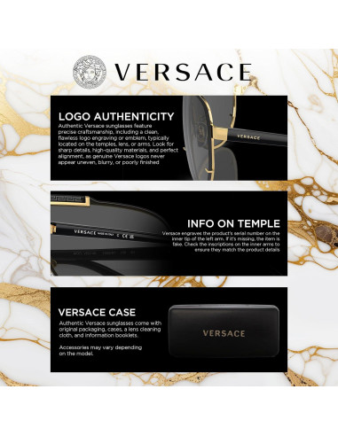 Gafas Versace VE3328 No Polarizadas para Hombres - Acetato Negro
