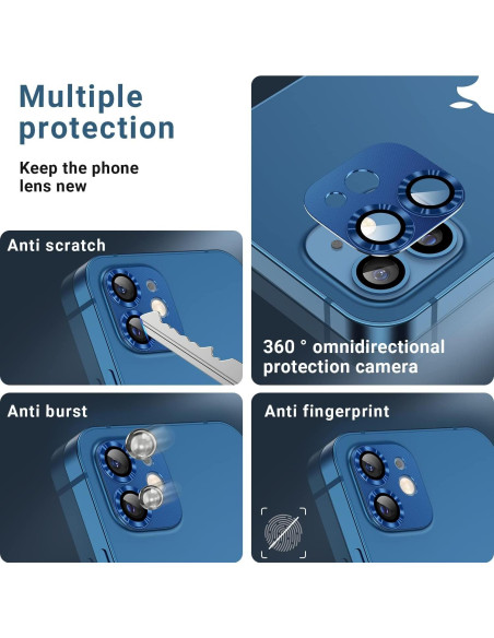 Protector de Lente de Cámara AFARER para iPhone 12 - Vidrio Templado 9H Protector de Lente de Cámara AFARER para iPhone 12 - Vidrio Templado 9H