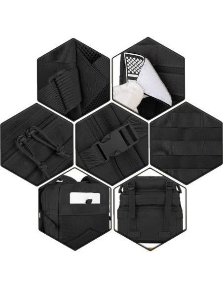 Mochila Táctica QT&QY 45L para Senderismo y Camping Mochila Táctica QT&QY 45L para Senderismo y Camping
