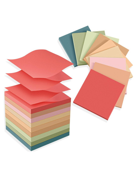 Notas Adhesivas Pop Up TKTB Vintage 3x3 cm 18 Pads Fuerte Adhesivo Notas Adhesivas Pop Up TKTB Vintage 3x3 cm 18 Pads Fuerte Adhesivo