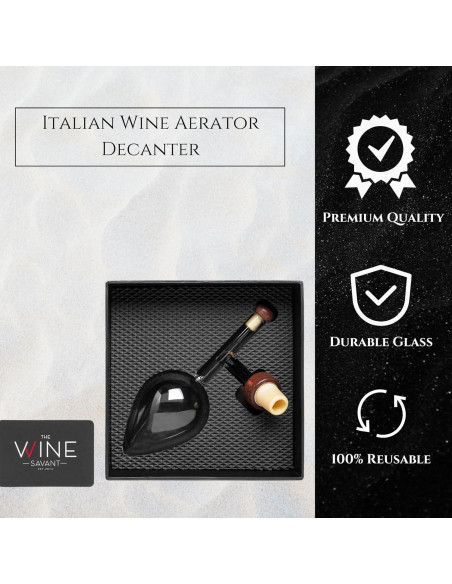 Decantador de Vino The Wine Savant Aerador de Bulbo 12.7 cm Decantador de Vino The Wine Savant Aerador de Bulbo 12.7 cm