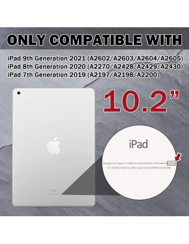 Funda Protectora Grado Militar ZoneFoker para iPad 10.2" 9na/8va/7ma Gen