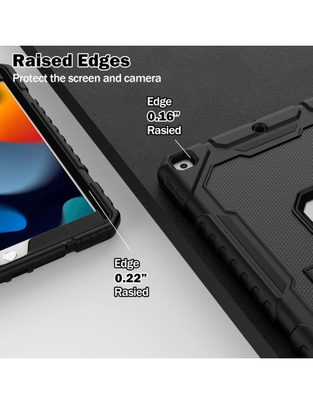 Funda Protectora Grado Militar ZoneFoker para iPad 10.2" 9na/8va/7ma Gen Funda Protectora Grado Militar ZoneFoker para iPad 10.2" 9na/8va/7ma Gen