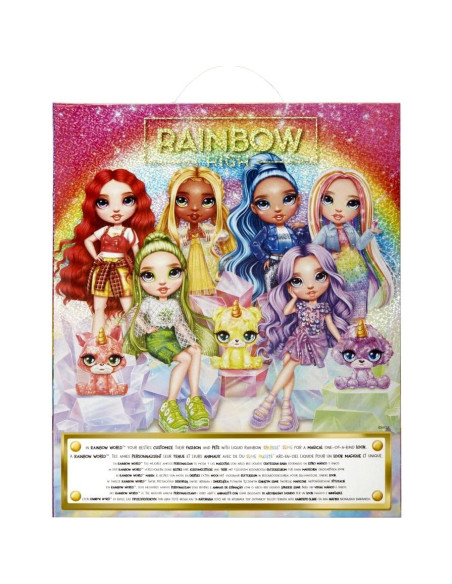 Muñeca de Moda Rainbow High Violeta 28 cm con Slime y Mascota Muñeca de Moda Rainbow High Violeta 28 cm con Slime y Mascota