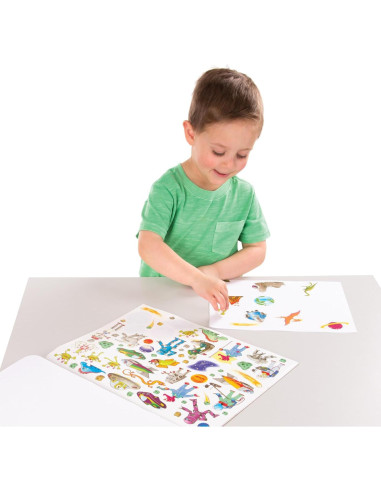 Libro de Stickers Melissa & Doug - Dinosaurios y Más - 500+ Stickers