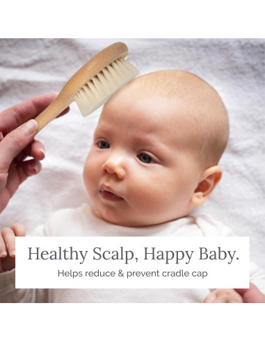Cepillo de Madera para Bebés Natemia | Cerdas de Pelo de Cabra