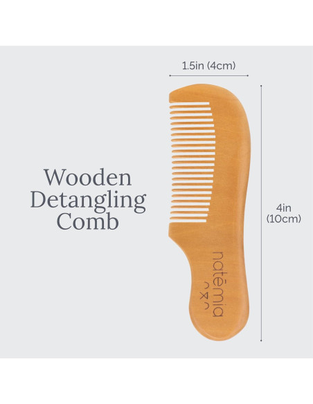 Cepillo de Madera para Bebés Natemia | Cerdas de Pelo de Cabra Cepillo de Madera para Bebés Natemia | Cerdas de Pelo de Cabra