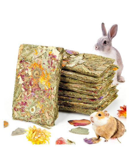 Galletas Naturales para Conejos Abizoo - 10 Piezas de Heno Timothy Galletas Naturales para Conejos Abizoo - 10 Piezas de Heno Timothy