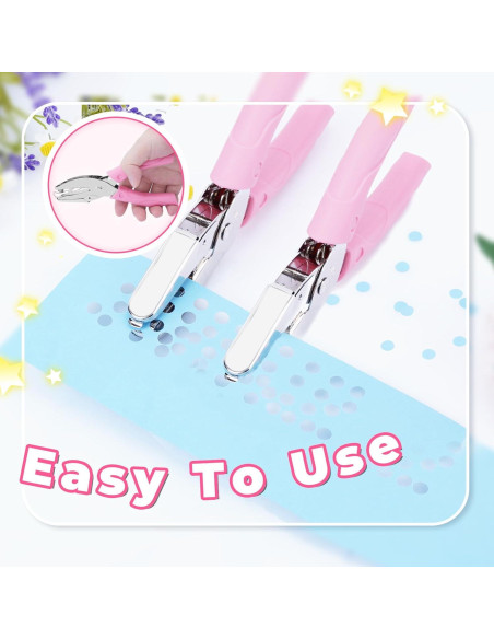 Perforadoras de Papel UCEC 3 Pack Círculo 1.5-6 mm Rosa Perforadoras de Papel UCEC 3 Pack Círculo 1.5-6 mm Rosa