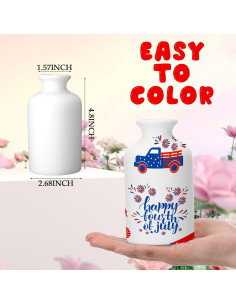 Kit de Pintura de Jarrones de Cerámica Singhoow - 4 Piezas 2