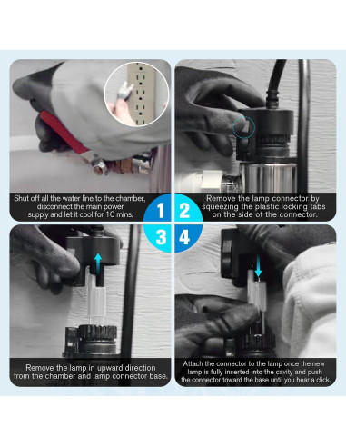 Lámpara UV Qualirey Compatible con VIQUA S410RL-HO 18000h