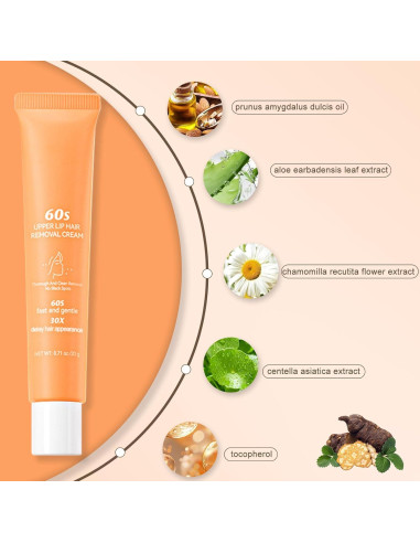 Crema Depilatoria Suave Dissing 2PCS para Vello Facial y Corporal