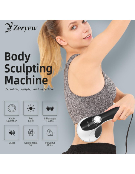 Masajeador Eléctrico de Celulitis ZY Zeryew PL-603B 8 Cabezas Masajeador Eléctrico de Celulitis ZY Zeryew PL-603B 8 Cabezas
