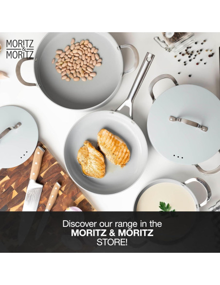 Juego de Ollas y Sartenes Moritz & Moritz 7 Piezas Antiadherente Juego de Ollas y Sartenes Moritz & Moritz 7 Piezas Antiadherente