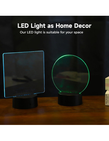 Juego de Luces LED Homaisson 12 Piezas con Acrílico 16 Colores