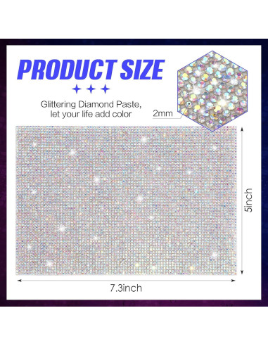 Cubiertas de Rhinestone para Micrófono Remuuly - 3 Pcs 12.5x18.5 cm
