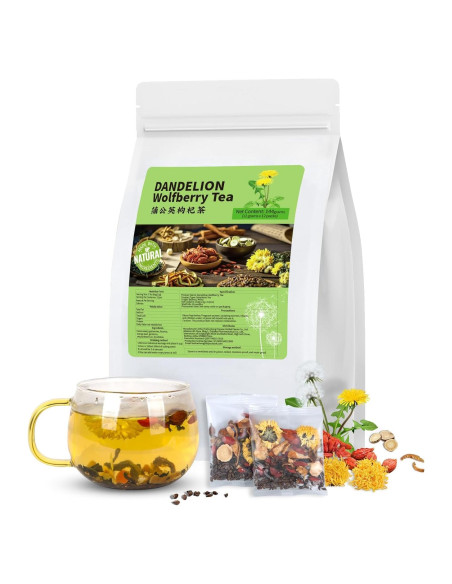Té de Diente de León y Goji Orgánico Solisleaf - 12 Bolsitas Té de Diente de León y Goji Orgánico Solisleaf - 12 Bolsitas