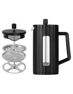 Prensa Francesa TheJze 20 oz Vidrio Borosilicato Negro