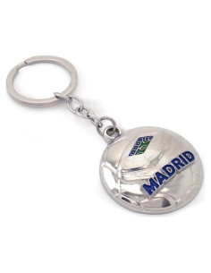 Llavero de Fútbol BDM Madrid Grabado para Fans del Real Madrid