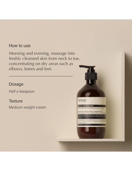 Bálsamo Corporal Aesop Geranio 500ml Hidratante Vegano Bálsamo Corporal Aesop Geranio 500ml Hidratante Vegano