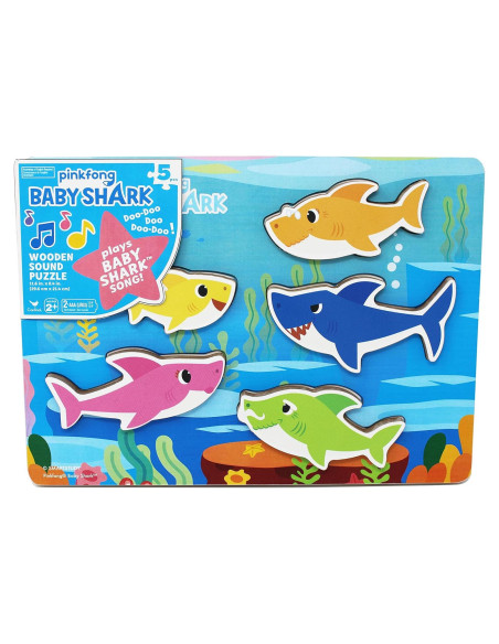 Rompecabezas de Sonido Musical Spin Master Baby Shark 5 Piezas Rompecabezas de Sonido Musical Spin Master Baby Shark 5 Piezas