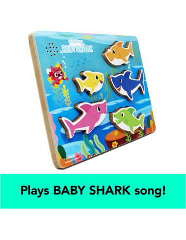 Rompecabezas de Sonido Musical Spin Master Baby Shark 5 Piezas