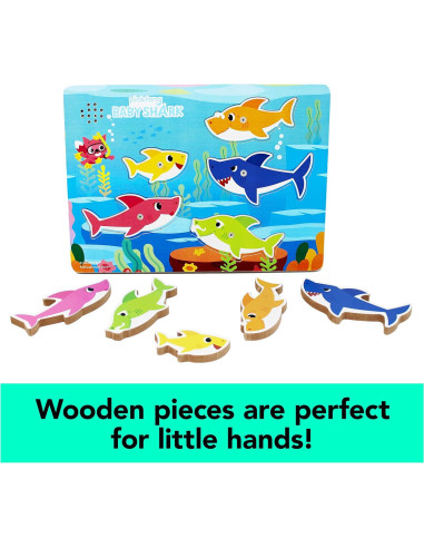 Rompecabezas de Sonido Musical Spin Master Baby Shark 5 Piezas