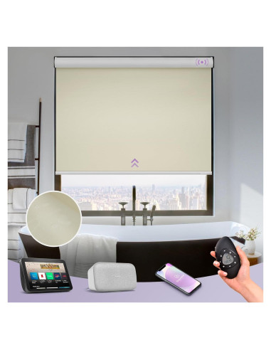 Persianas enrollables motorizadas Graywind 99x120 cm opacas A-beige