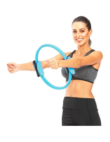 Anillo de Pilates Pro Impact - Equipo de Resistencia Azul - Ligero y Antideslizante