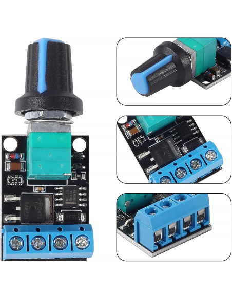 Controlador de Velocidad de Motor DC PWM Diitao 10A 5V-16V Controlador de Velocidad de Motor DC PWM Diitao 10A 5V-16V