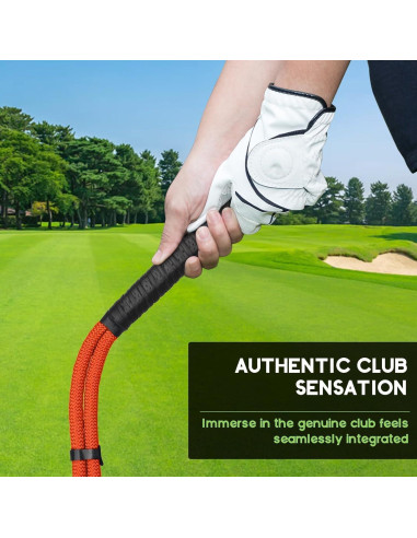 Entrenador de Swing de Golf CUANBOZAM 91.44 cm Naranja
