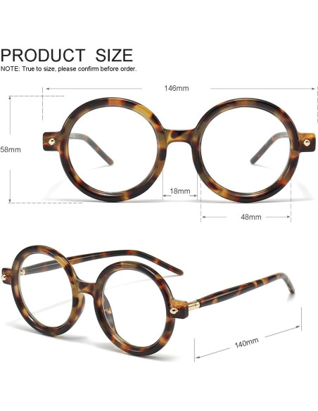 Gafas Bloqueadoras de Luz Azul JOVAKIT Unisex Retro 48mm Gafas Bloqueadoras de Luz Azul JOVAKIT Unisex Retro 48mm