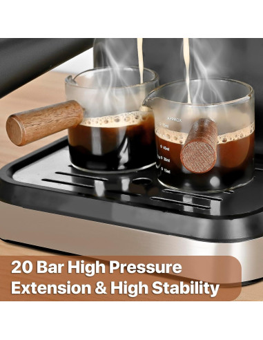 Máquina de Espresso Compacta Acero Inoxidable 3.87 kg