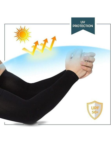 Mangas para brazos unisex Lycra protección UV baloncesto Mangas para brazos unisex Lycra protección UV baloncesto