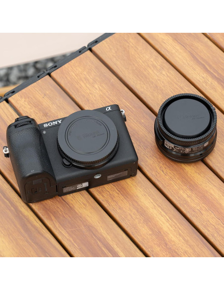 Kit de 2 tapas de cuerpo y trasera JJC para cámaras Sony E-Mount Kit de 2 tapas de cuerpo y trasera JJC para cámaras Sony E-Mount