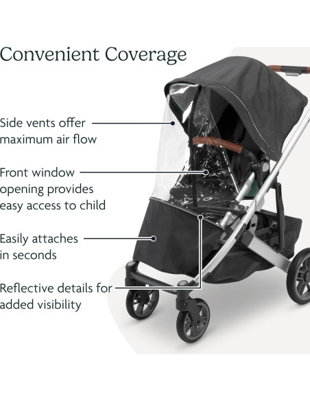 UPPAbaby Escudo de Lluvia para Carritos Vista y Cruz UPPAbaby Escudo de Lluvia para Carritos Vista y Cruz