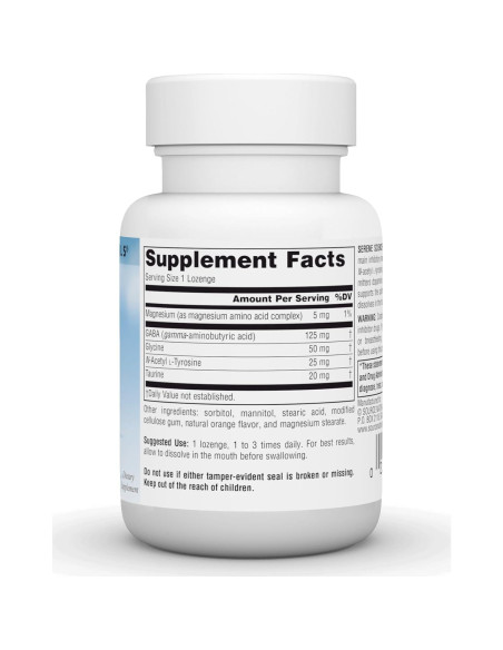 Suplemento GABA Calm Source Naturals 125 mg Naranja 30 Tablet Suplemento GABA Calm Source Naturals 125 mg Naranja 30 Tablet