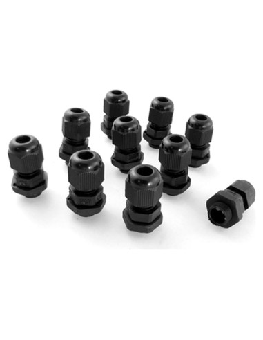 Prensaestopas PG7 uxcell - Juntas de Cable Impermeables IP67 (10 Pcs)