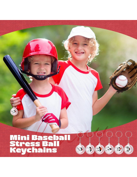 30 Llaveros de Pelotas de Estrés de Béisbol Arrowbash 30 Llaveros de Pelotas de Estrés de Béisbol Arrowbash