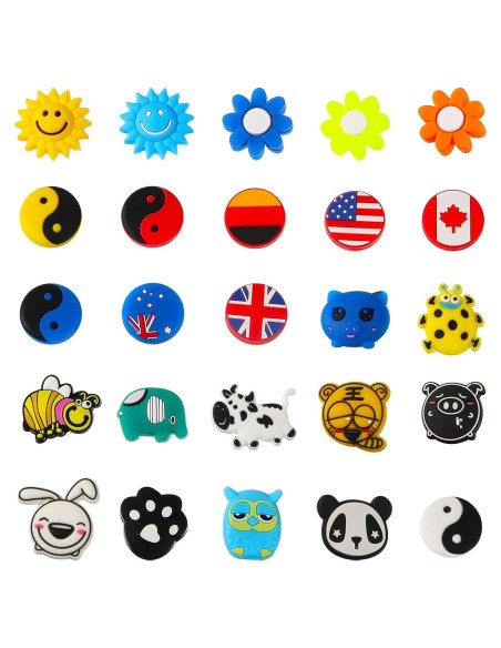 Amortiguadores de Vibración para Raquetas de Tenis Chalyna - 25 Piezas de Silicona Amortiguadores de Vibración para Raquetas de Tenis Chalyna - 25 Piezas de Silicona