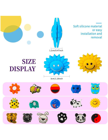Amortiguadores de Vibración para Raquetas de Tenis Chalyna - 25 Piezas de Silicona Amortiguadores de Vibración para Raquetas de Tenis Chalyna - 25 Piezas de Silicona