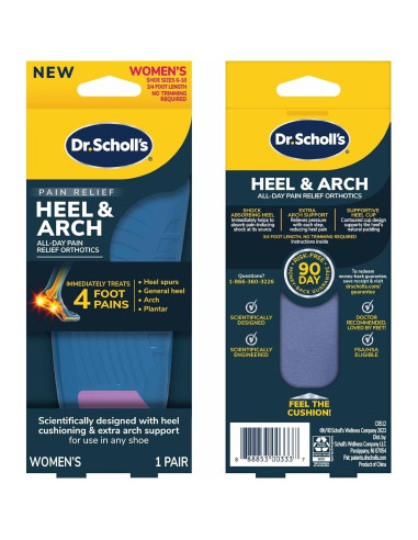 Plantillas ortopédicas Dr. Scholl's para dolor en talón y arco