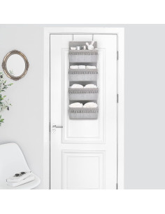 Organizador Colgante Dahey Gris 4 Bolsillos 91x33cm 2