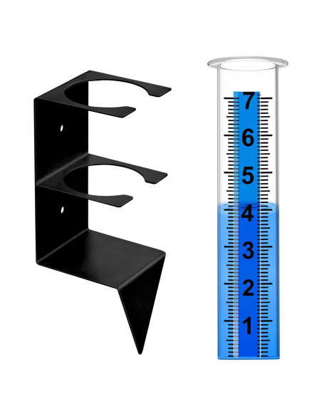 Pluviómetro Exterior Timenued 17.78 cm con Soporte Acero Inoxidable Pluviómetro Exterior Timenued 17.78 cm con Soporte Acero Inoxidable