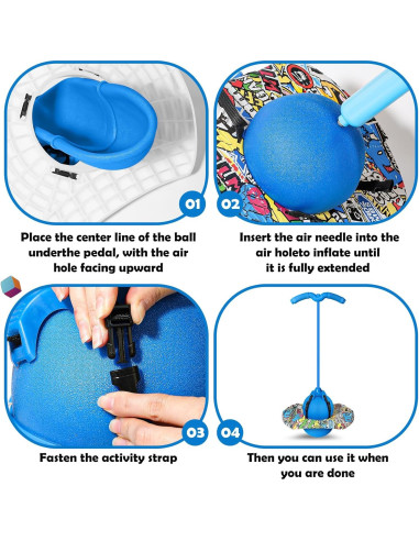 Pogo Ball Christoy con Mangos para Niños y Adultos - 90.72 kg