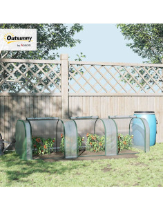 Mini Invernadero Outsunny 3.05m x 0.91m x 0.76m PVC 2
