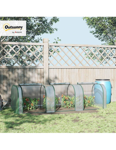 Mini Invernadero Outsunny 3.05m x 0.91m x 0.76m PVC