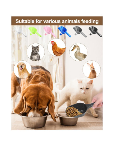 Cucharón de Comida para Perros Aosnare 2 Tazas con Medidas