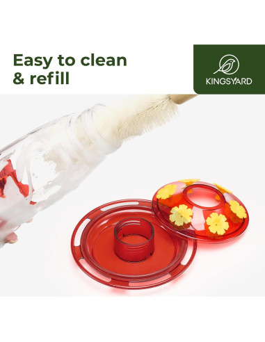 Alimentador de Colibrí Kingsyard 16 Oz con Protección Ant