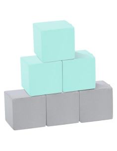 Bloques de Espuma Suave TRENDBOX 6 Pcs 13.97 cm Gris/Azul